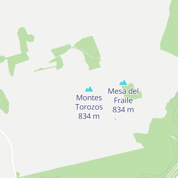 Map of Montes Torozos