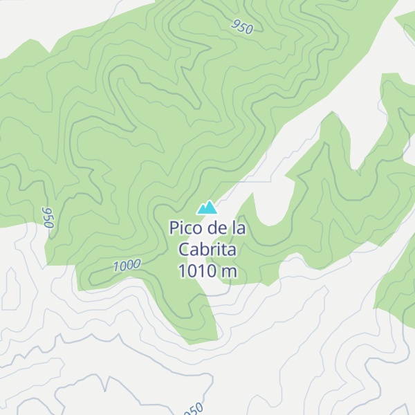 Map of Pico de la Cabrita