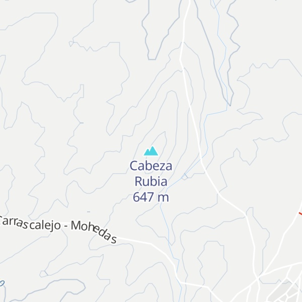 Map of Cabeza Rubia