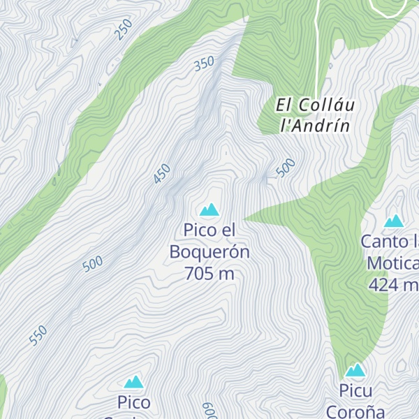 Map of Pico el Boquerón