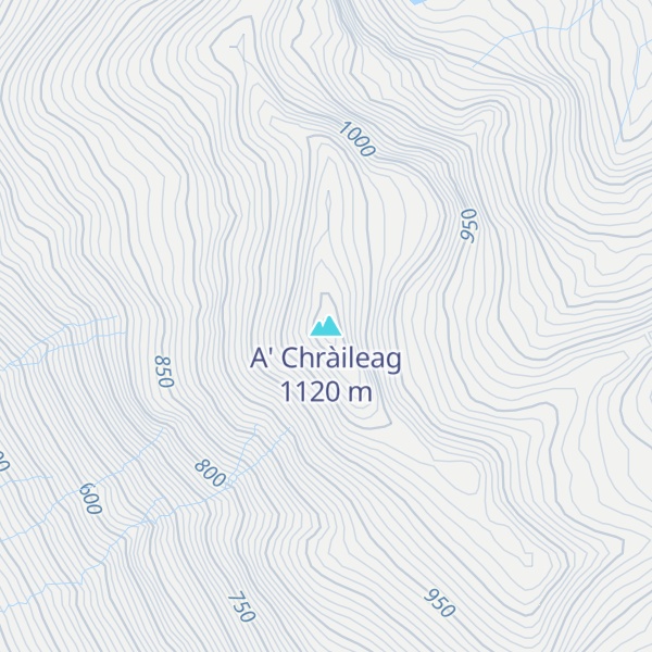 Map of A' Chràileag