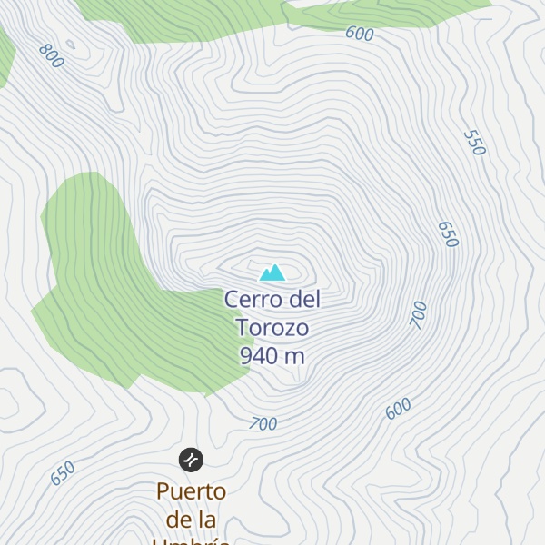 Map of Cerro del Torozo