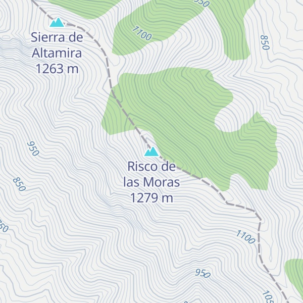 Map of Risco de las Moras
