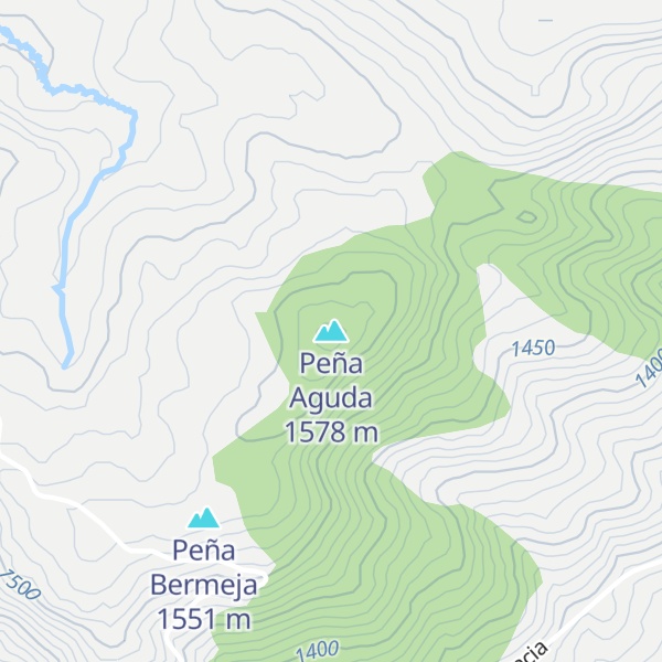 Map of Peña Aguda