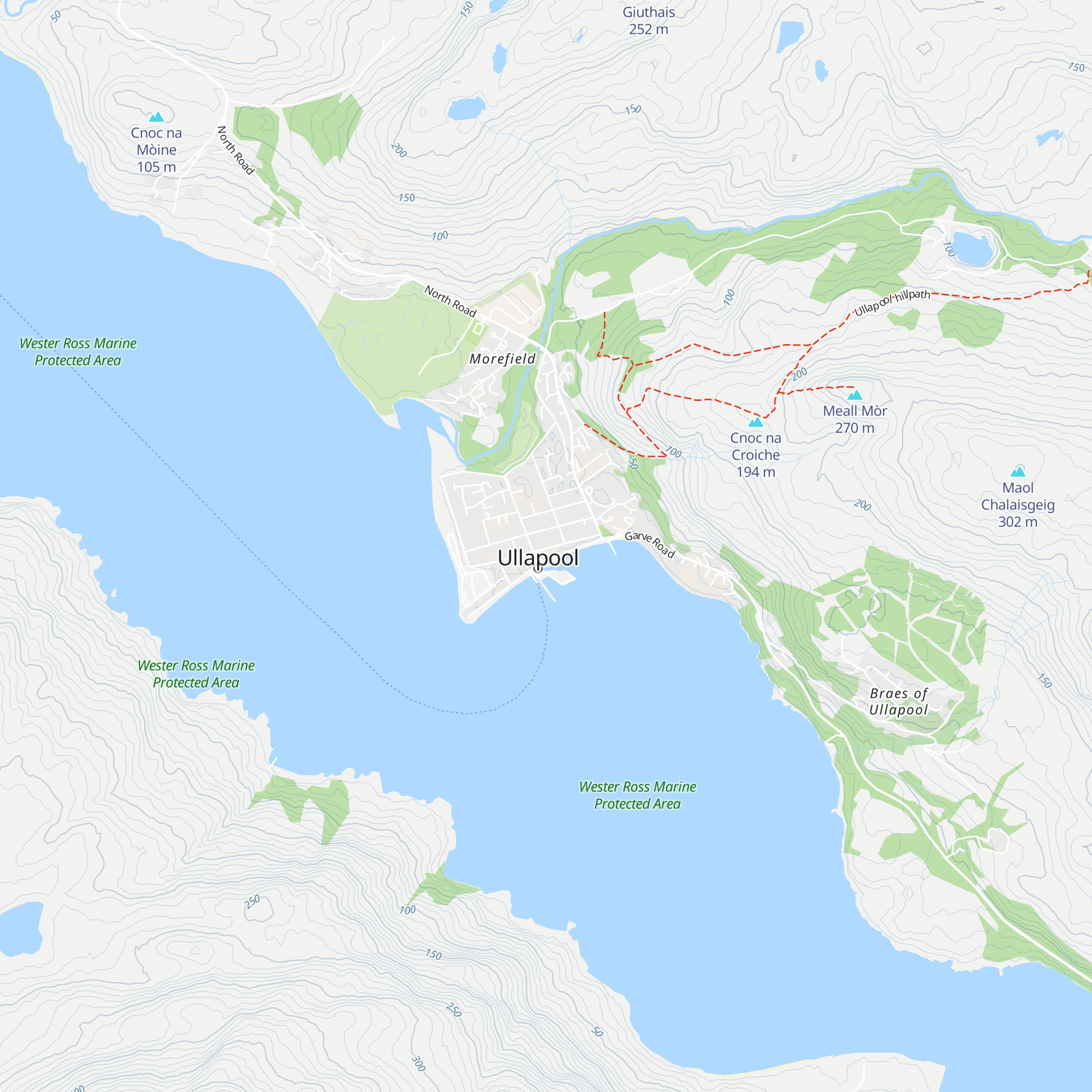 Visit Scotland Ullapool map