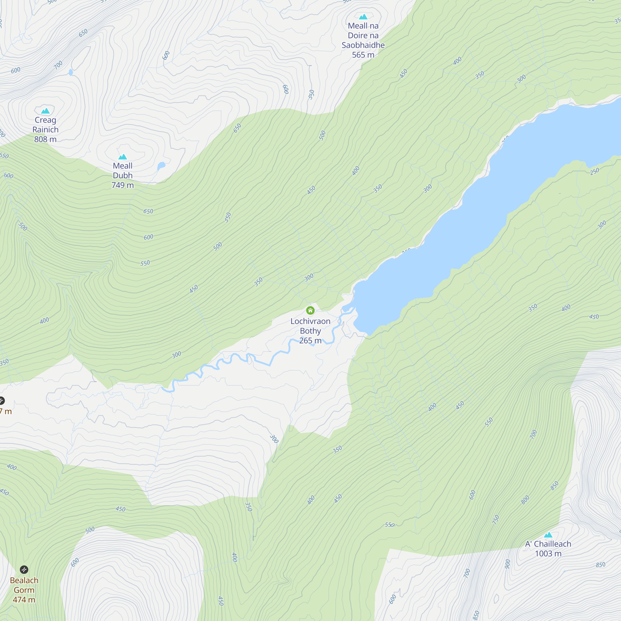 Lochivraon Bothy map