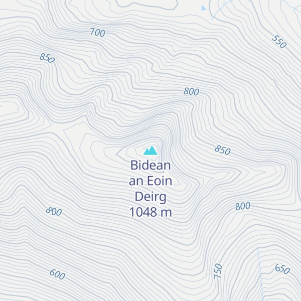 Map of Bidean an Eoin Deirg
