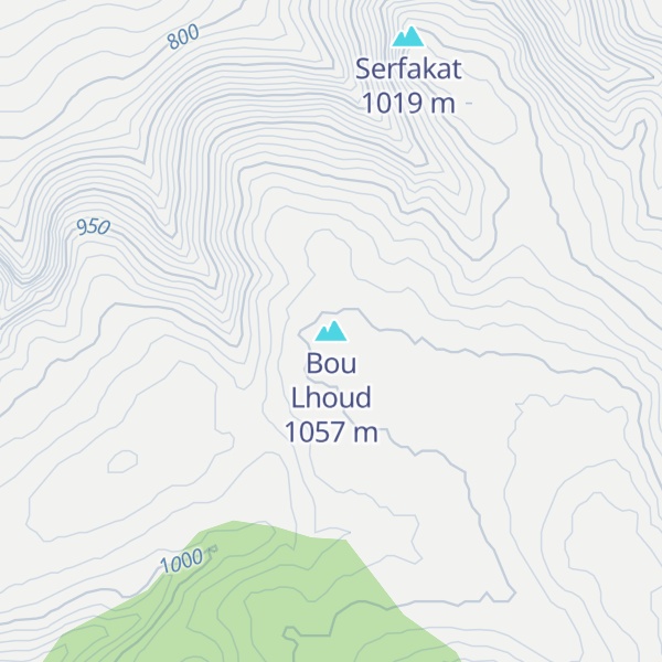 Map of Bou Lhoud