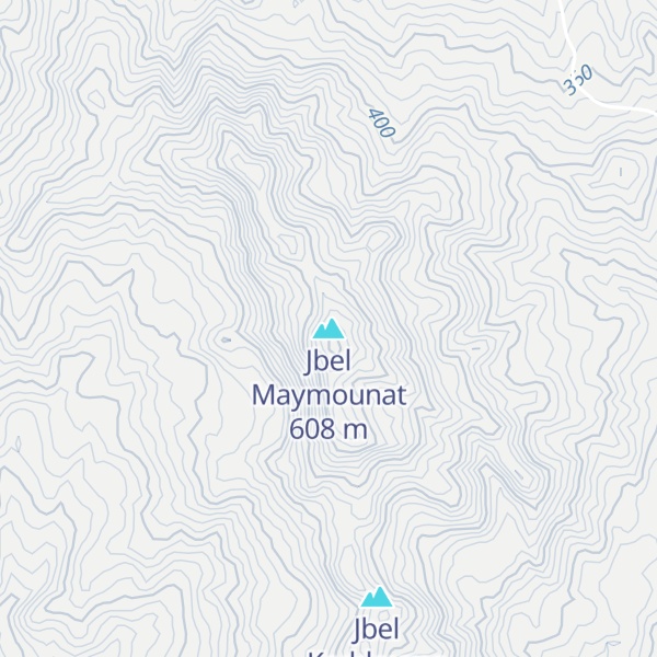 Map of Jbel Maymounat
