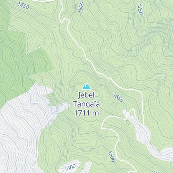 Map of Jebel Tangaïa