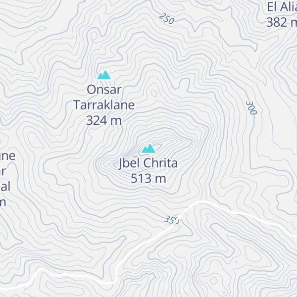 Map of Jbel Chrita