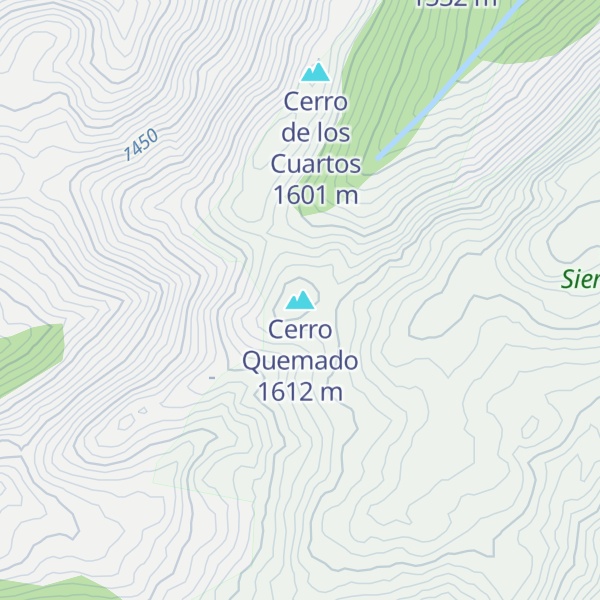Map of Cerro Quemado