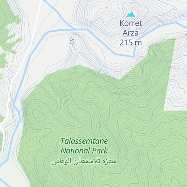 Map of Jbel Saka El Caïd