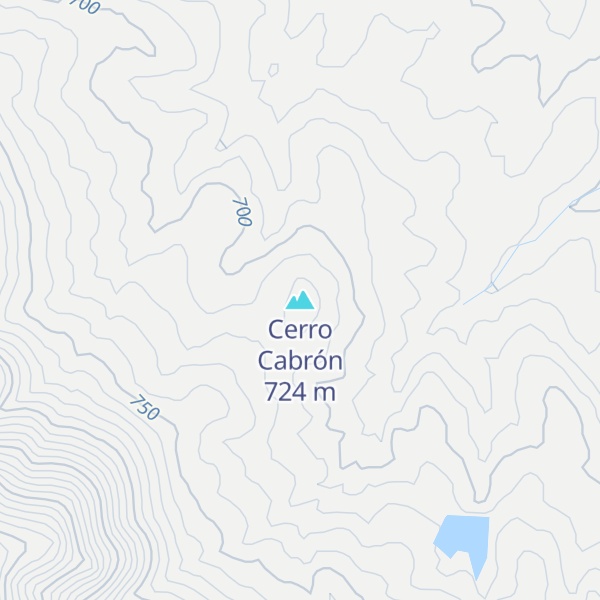 Map of Cerro Cabrón