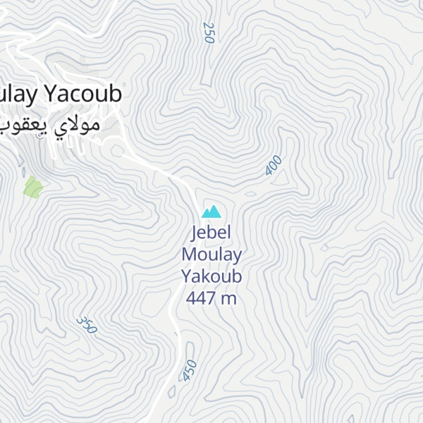 Map of Jebel Moulay Yakoub