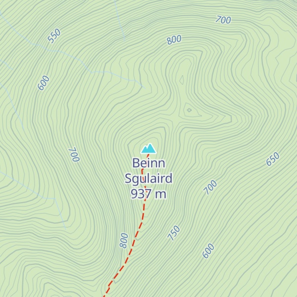 Map of Beinn Sgulaird