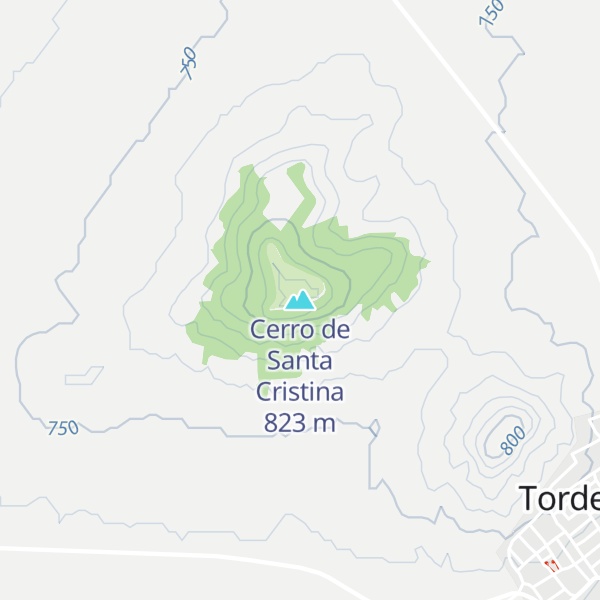 Map of Cerro de Santa Cristina