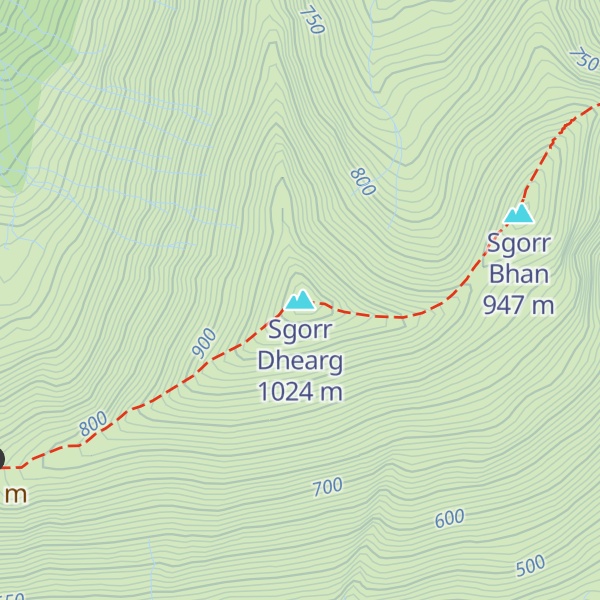 Map of Sgorr Dhearg