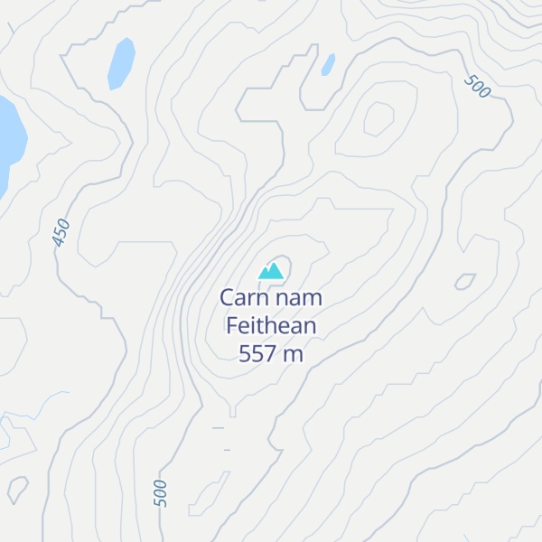 Map of Carn nam Feithean