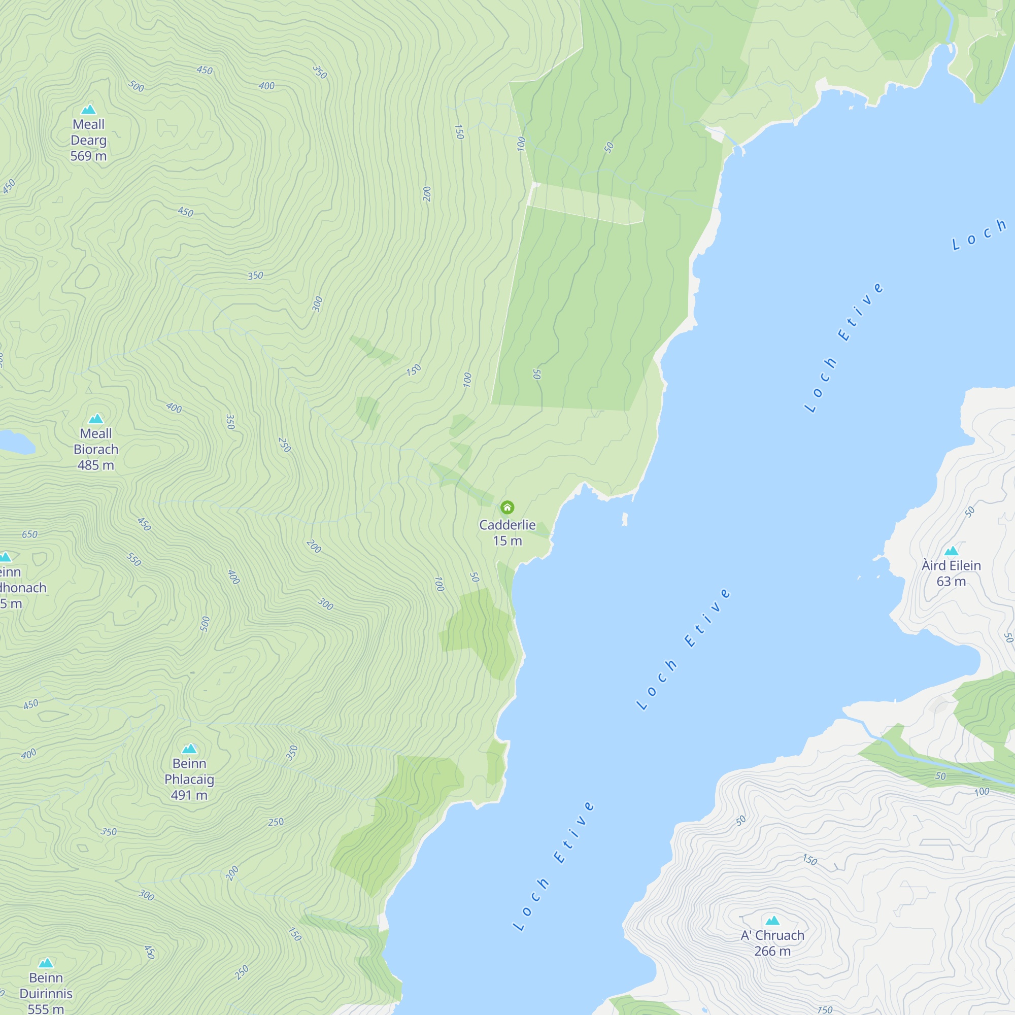 Cadderlie map