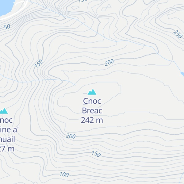 Map of Cnoc Breac
