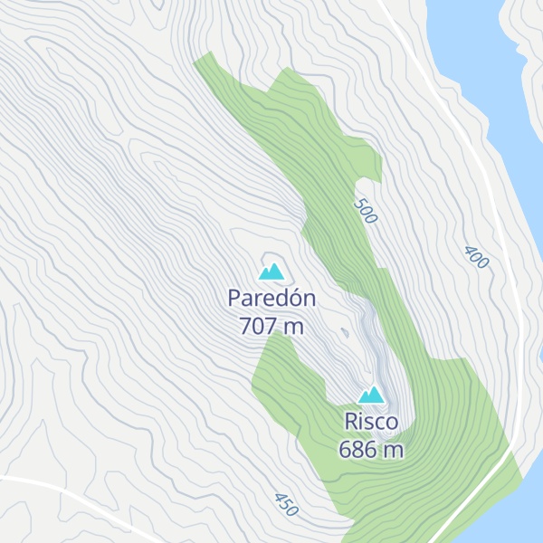 Map of Paredón