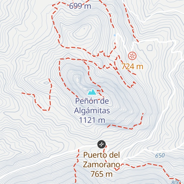Map of Peñón de Algámitas