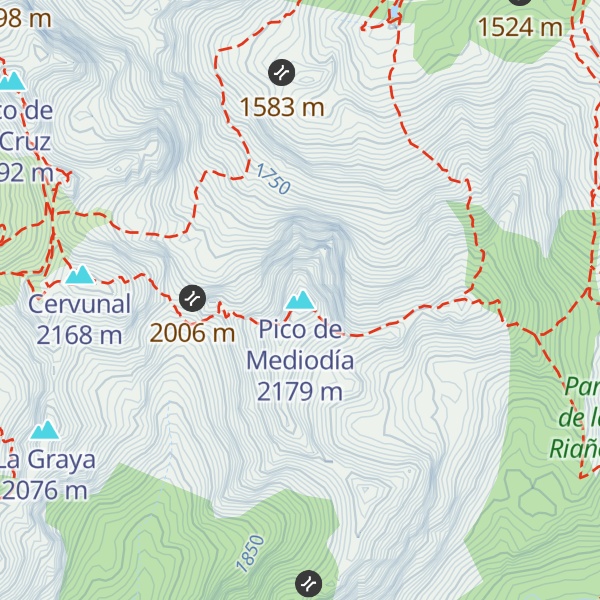 Map of Pico de Mediodía