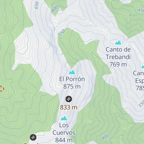 Map of El Porrón
