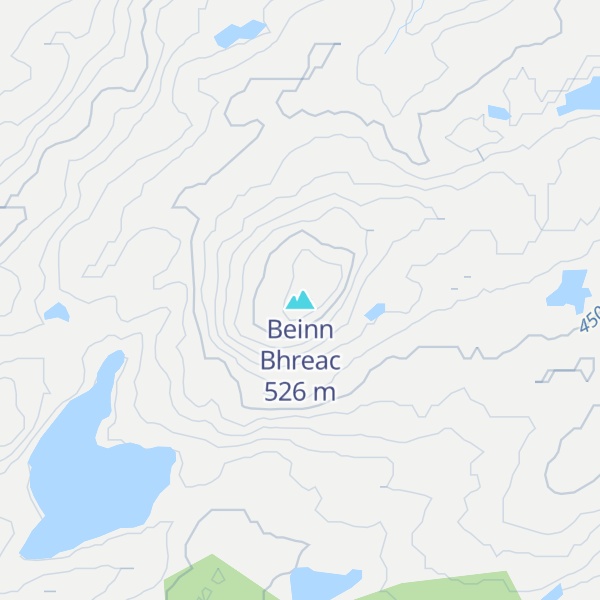 Map of Beinn Bhreac