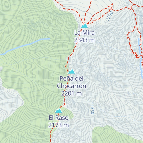 Map of Peña del Chocarrón