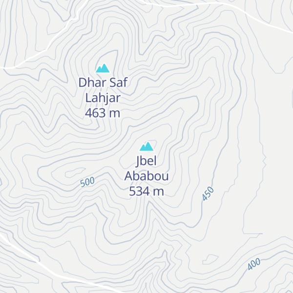 Map of Jbel Ababou