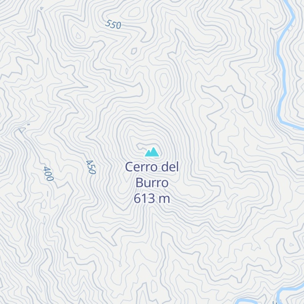 Map of Cerro del Burro