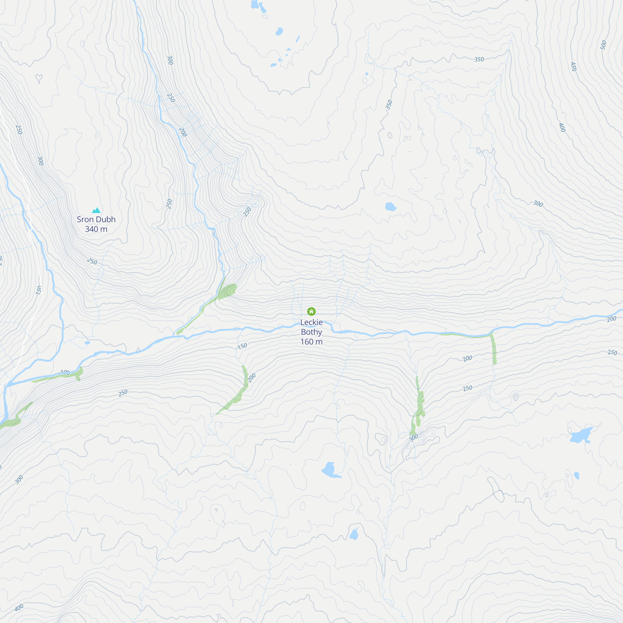 Leckie Bothy map
