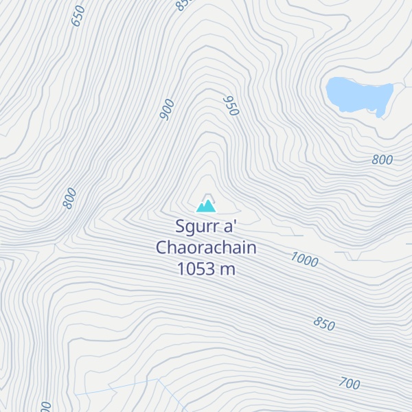 Map of Sgurr a' Chaorachain
