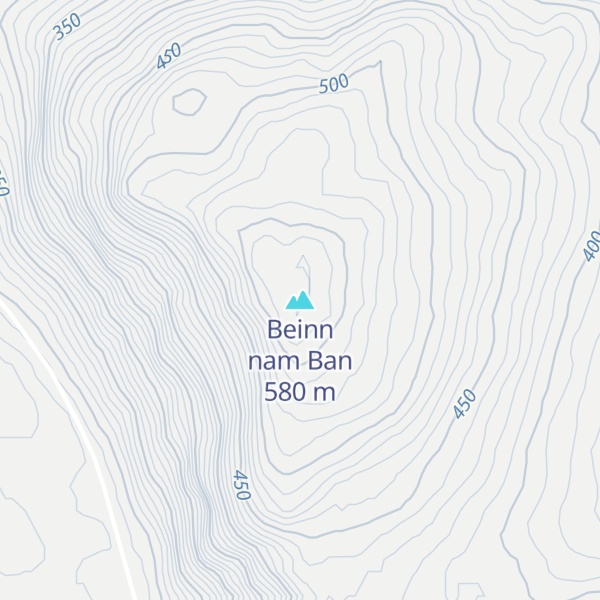 Map of Beinn nam Ban
