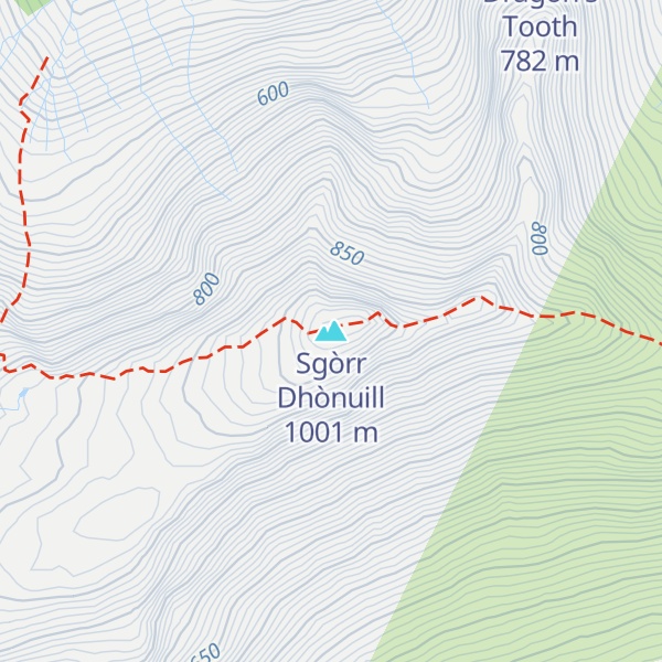 Map of Sgòrr Dhònuill