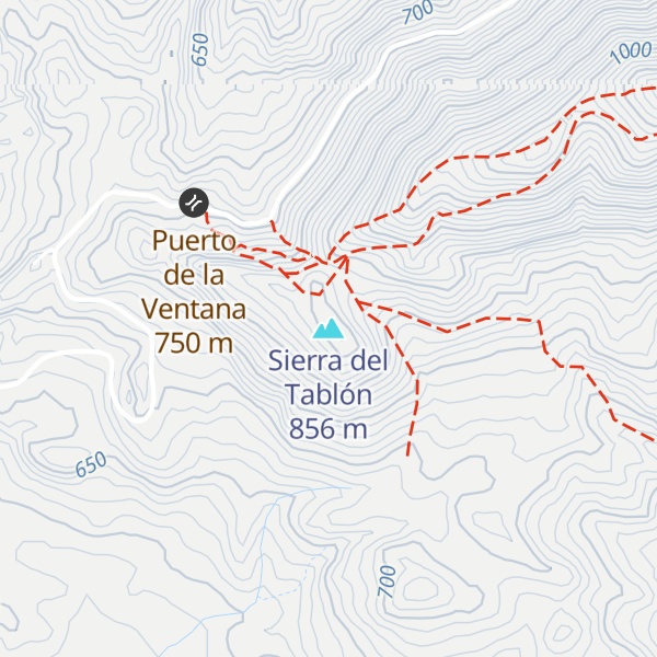 Map of Sierra del Tablón