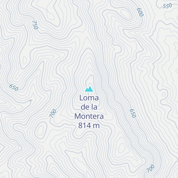 Map of Loma de la Montera