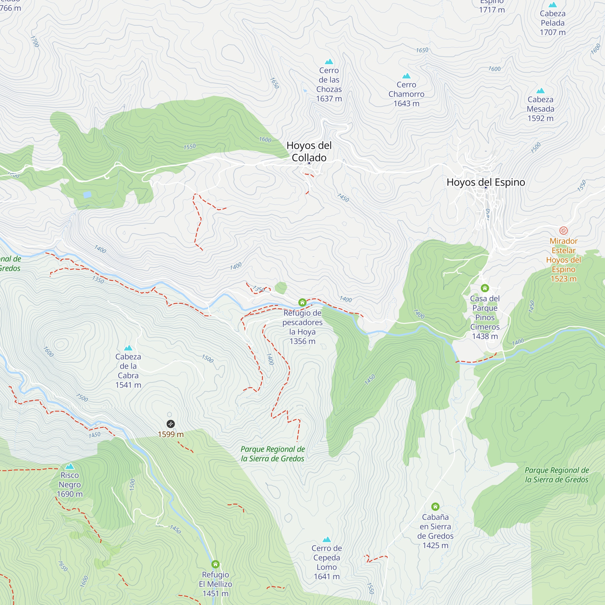 Refugio de pescadores la Hoya map