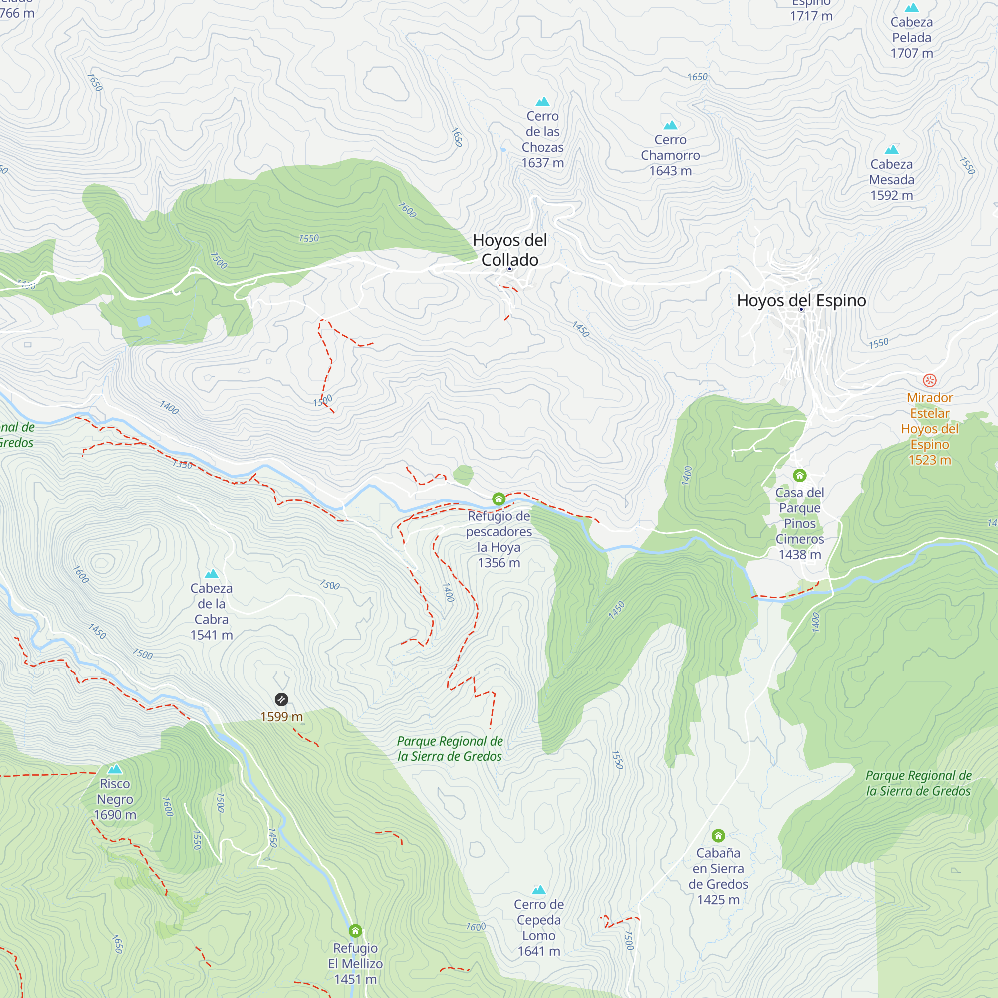 Refugio de pescadores la Hoya map