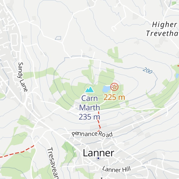 Map of Carn Marth