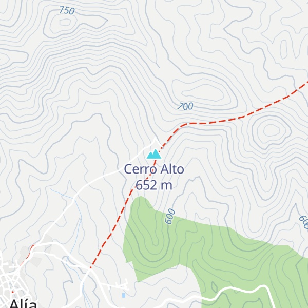 Map of Cerro Alto