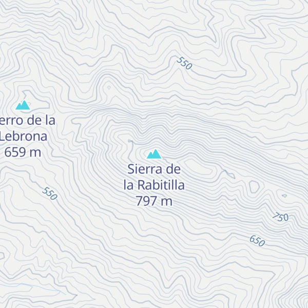 Map of Sierra de la Rabitilla