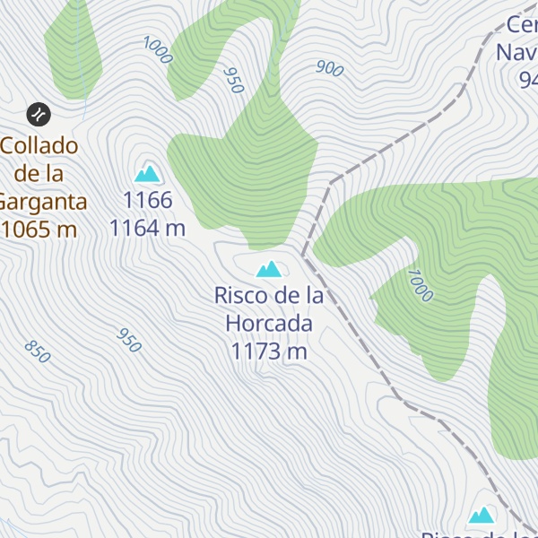 Map of Risco de la Horcada