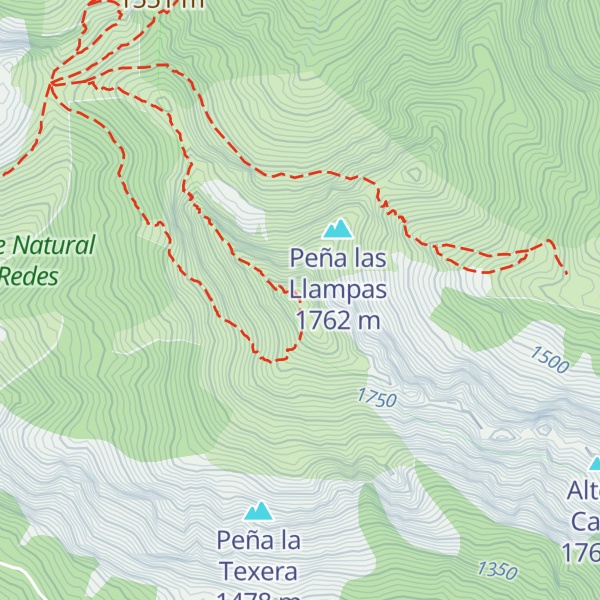 Map of Alto de Ponga o de Peña Maciédome
