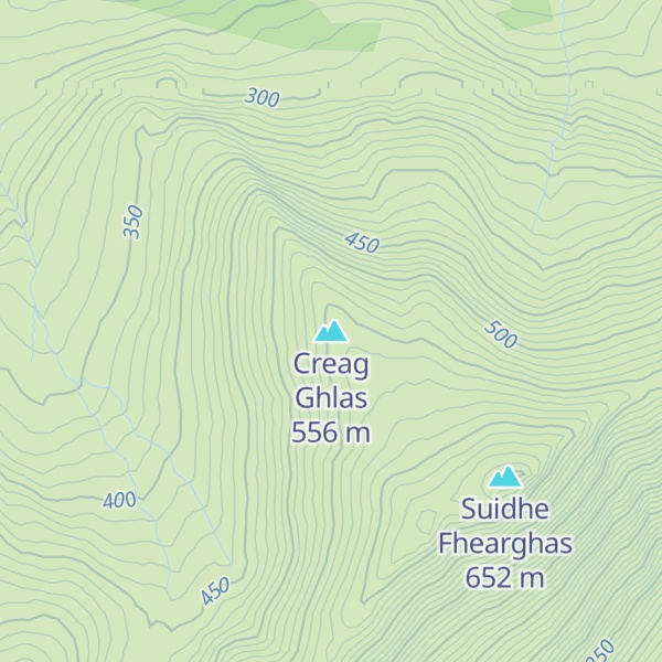 Map of Creag Ghlas