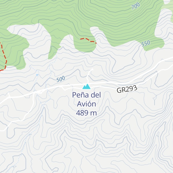 Map of Peña del Avión