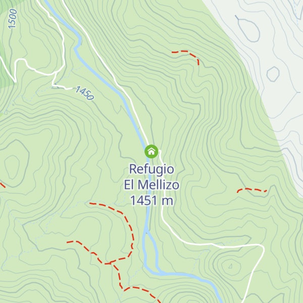 Map of Refugio El Mellizo