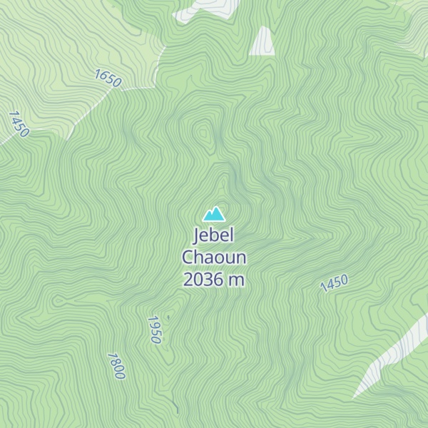 Map of Jebel Chaoun